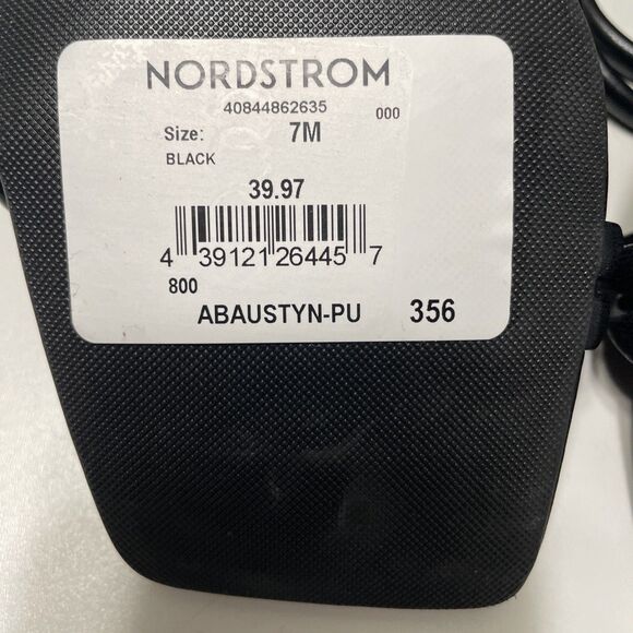 Abound 7 Austyn Strappy Sandal Black Womens Block Heel NWT - Picture 6 of 9